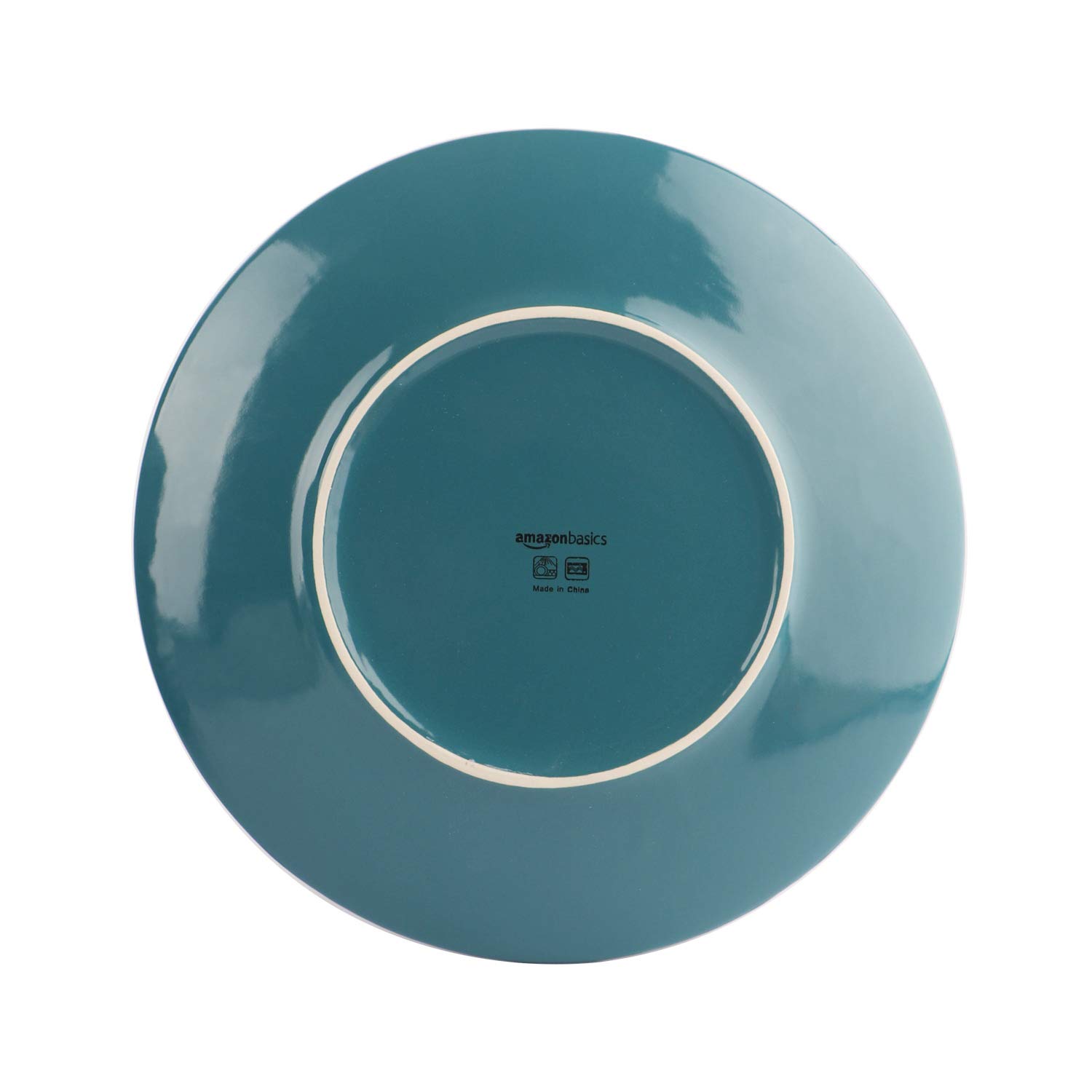 Amazonベーシック ディナー食器セット ストーンウェア 6人用 18点セットディープティール Amazonベーシック ディナー食器セット ストーンウェア 6人用 18点セットディープティール