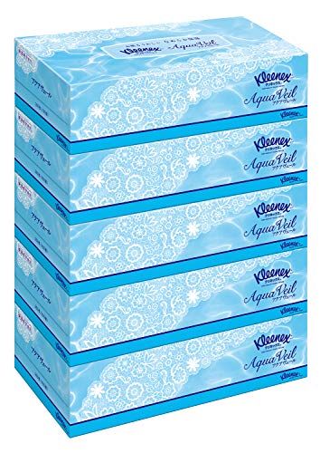クリネックス 【ケース販売】 ティシュー アクアヴェール 360枚(180組) 5箱 ×10パック入り