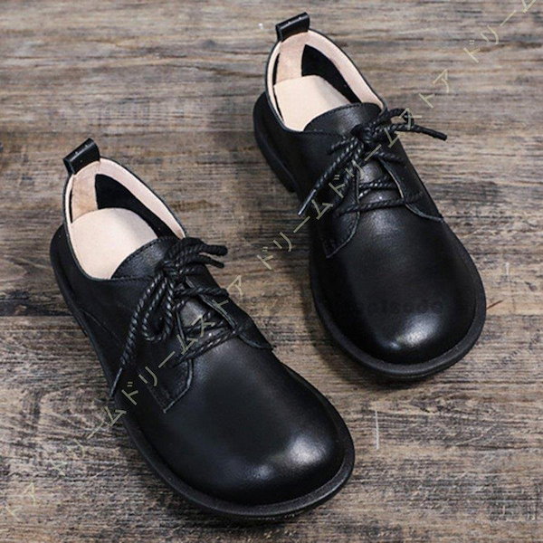オックスフォード レディース 本革 太ヒール 通学 通勤 レースアップ パンプス シューズ 靴 おじ靴 ヒール カジュアル 女性用 編み上げ 3ホール ブラック黒 Qoo10] オックスフォード レディース 本革 太ヒ