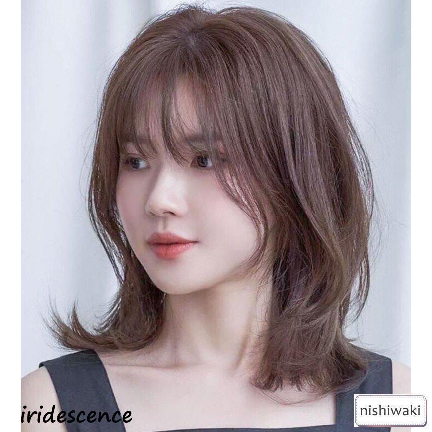 自然な人毛フルウィッグ レディース人毛ウィッグ ボブ ショート セミロング 女性 用 かつら デイリー イメチェン ファッションウィッグ 耐熱