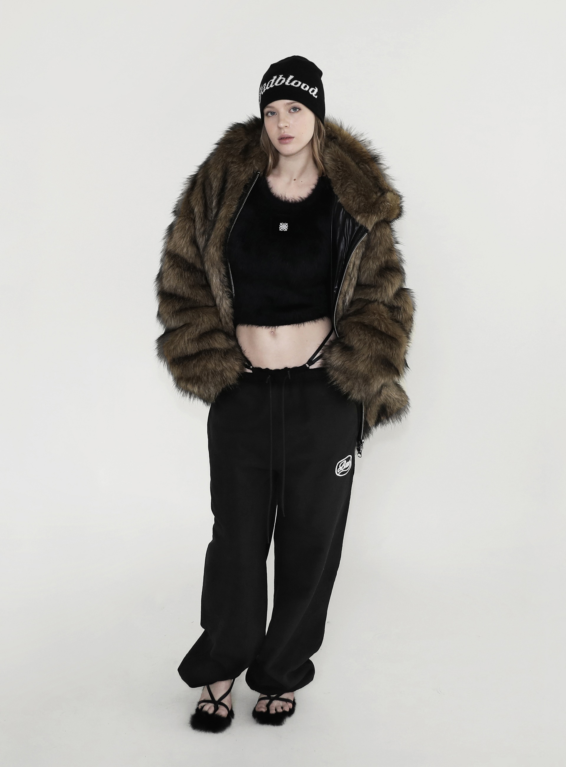 【BADBLOOD】 NADJA FUR JACKET : COYOTE 【BADBLOOD】 NADJA FUR JACKET : COYOTE