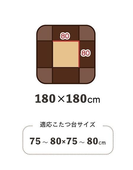 省スペース こたつ布団 正方形 チェック柄 約180×180cm グレー 6846009 省スペース こたつ布団 正方形 チェック柄 約180×180cm グレー 6846009