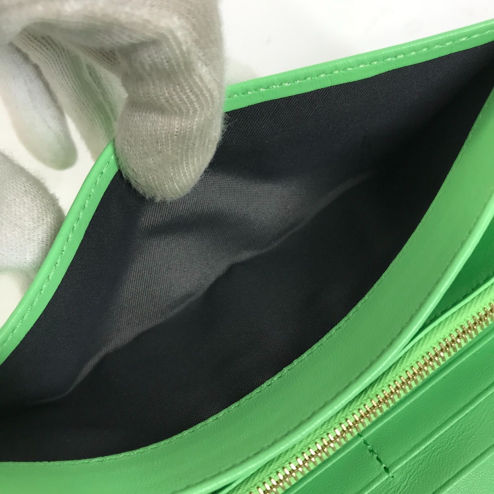長財布 8M0251 バゲット コンチネンタル ズッカ フラップ 二つ折り ロングウォレット レザー グリーン