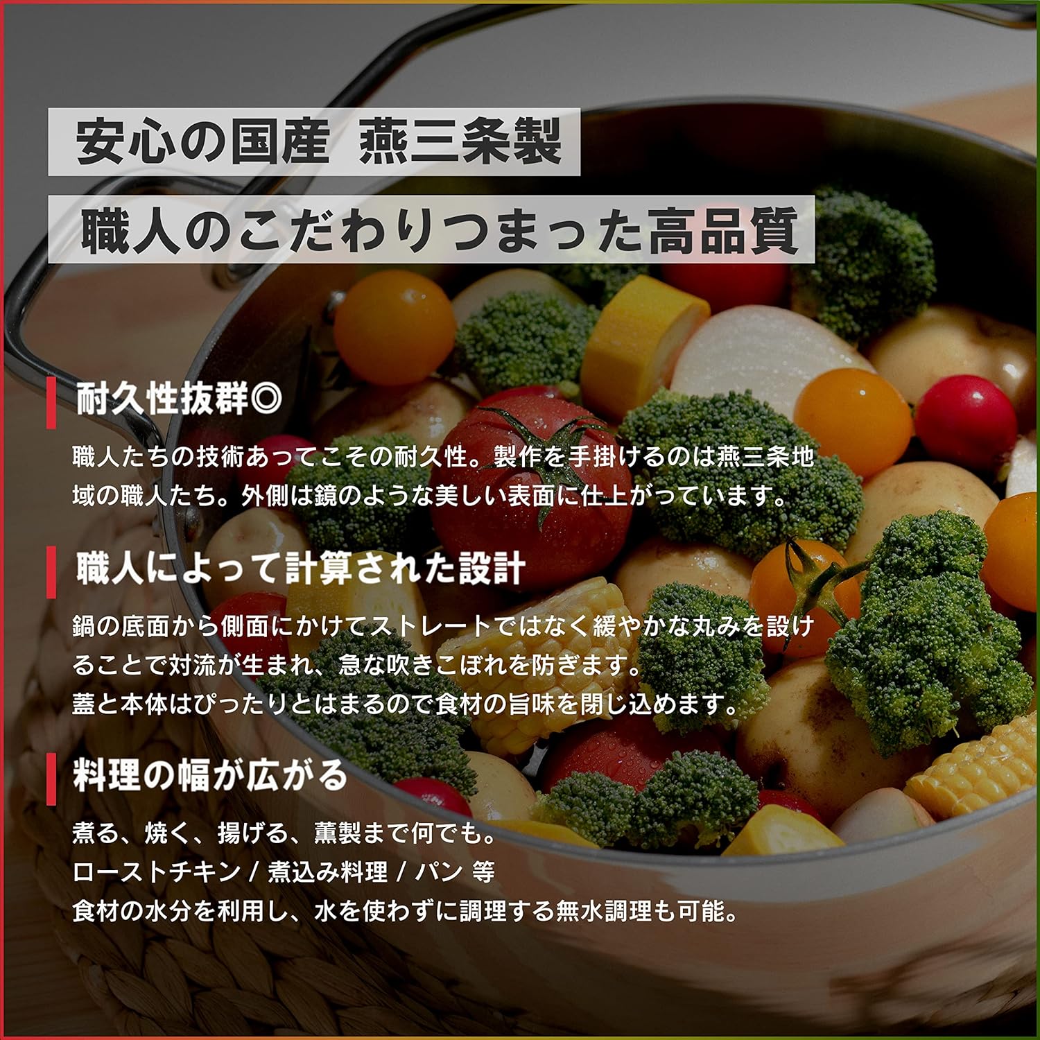 燕三条製 TSBBQ ライトステンレス ダッチオーブン 10インチ ミラー仕上げ TSBBQ-005 底網付 燕三条製 TSBBQ ライトステンレス ダッチオーブン 10インチ ミラー仕上げ TSBBQ-005 底網付