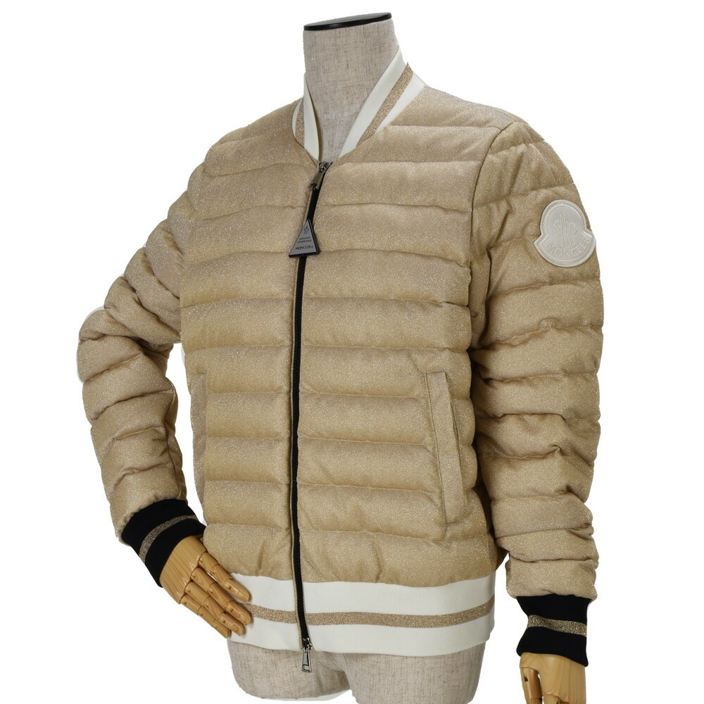 モンクレール ダウンジャケット レディース ボンバージャケット ブルゾン ゴールド MONCLER OR[1a12000-160]