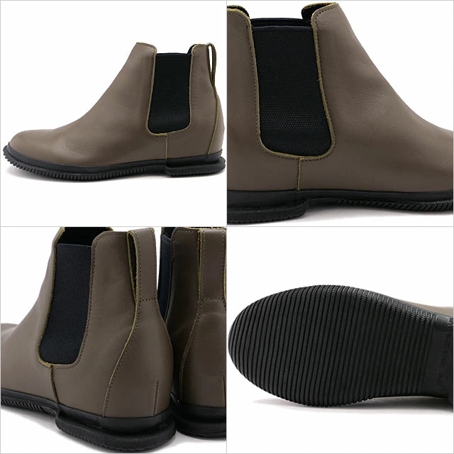 スピングル サイドゴアブーツ [SP1803-102] SP-1803 レディース 日本製 撥水レザー Khaki カーキ 正規取扱店