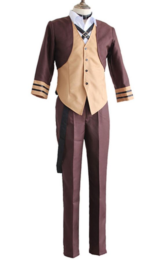文豪ストレイドッグス 風 文スト 中原中也 コスチューム コスプレ衣装 8点セット サイズ S―XL
