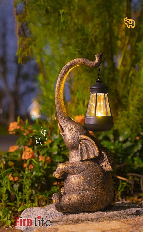 ガーデンライト ラブラドールレトリーバー 親子 ガーデニング ソーラー