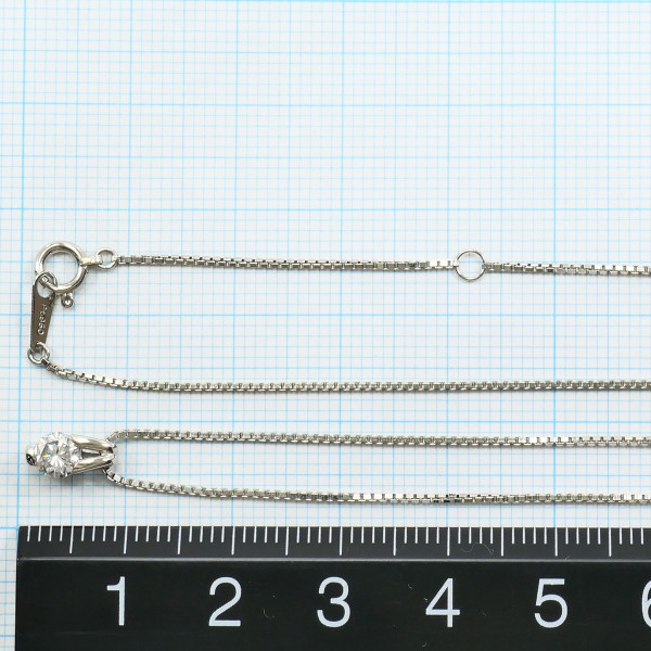 PT900 プラチナ PT850 ネックレス ダイヤ 0.333 鑑定書 ジュエリー 中古 PT900 プラチナ PT850 ネックレス ダイヤ 0.333 鑑定書 ジュエリー 中古