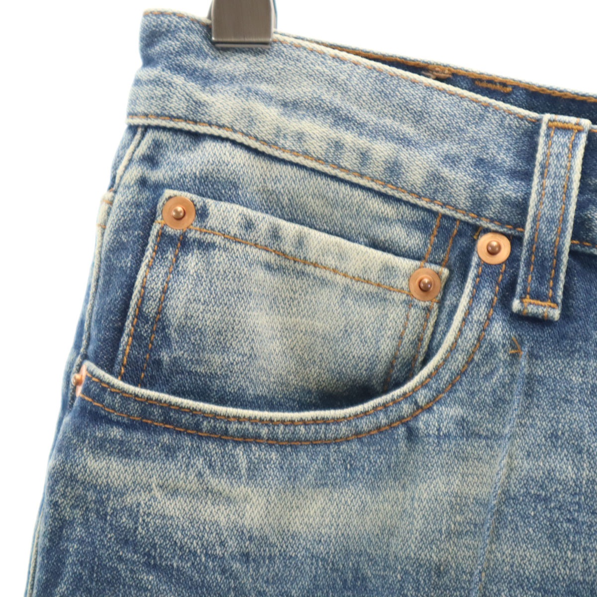 イタリア製 ダメージ加工 デニムパンツ 26 ブラック メンズ 古着