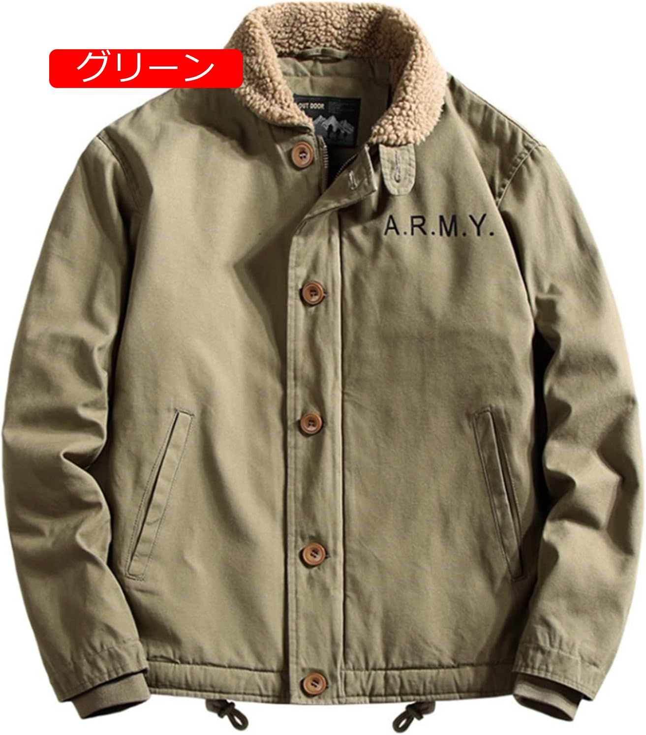 冬物 メンズ ボアジャケット 裏起毛 ボアフリース ミリタリージャケット 厚手 防寒着 保温アウター ワークウエア 作業着 カーゴジャケット 綿 ブルゾン 大きいサイズ ハイキング ライダース
