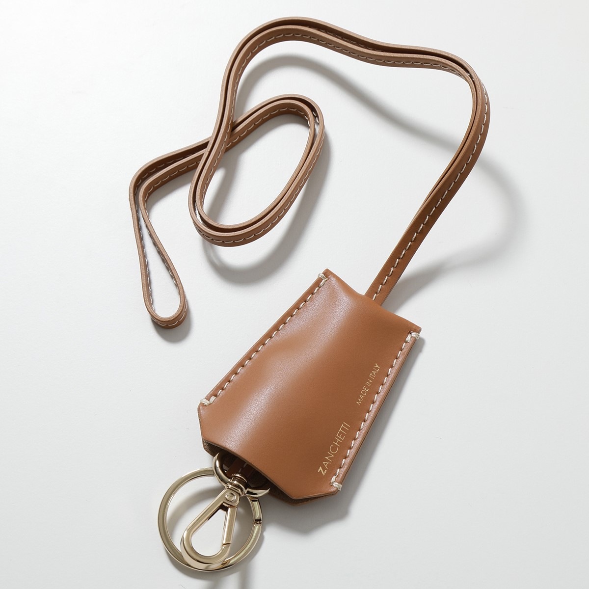 ZANCHETTI ザンケッティ キーリング KEY RING KRI 720 レディース ネックストラップ レザー ロゴ カラー2色 mdprevattcaulkingandwaterproofing.com