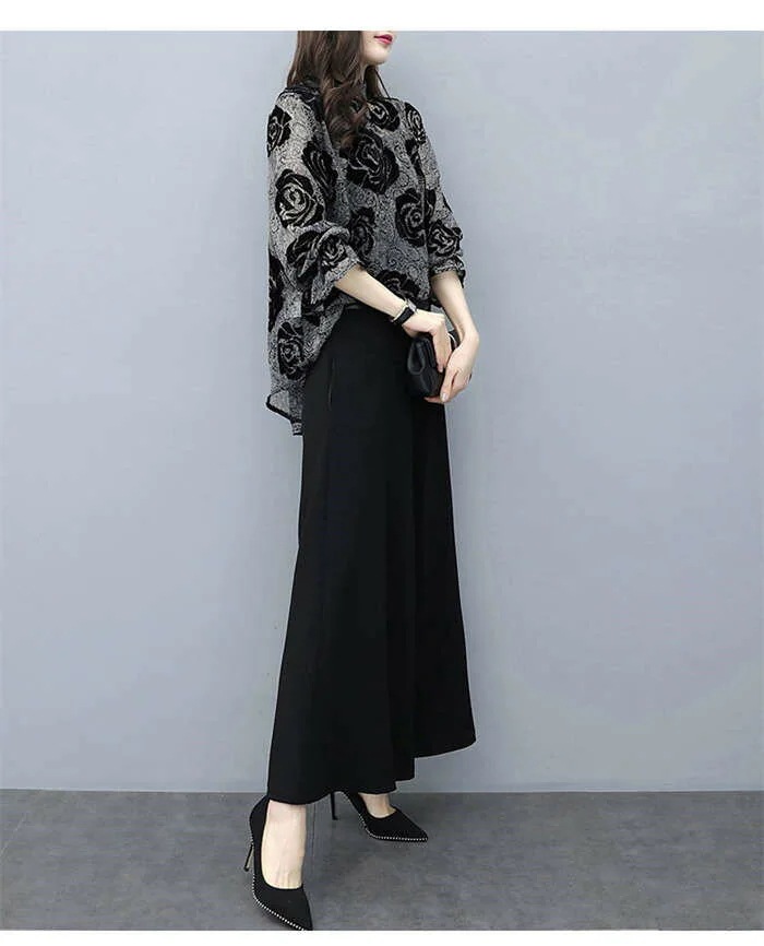 【3日間発送】50代 40代 30代 20代 二次会 披露宴 パーティー パンツ パンツ オールインワン レディース ワイドパンツ 袖あり 花柄 結婚式 パンツドレス レディース セットアップ