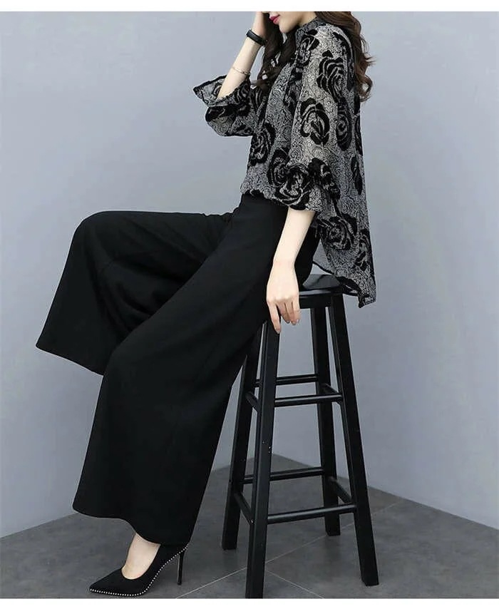 【3日間発送】50代 40代 30代 20代 二次会 披露宴 パーティー パンツ パンツ オールインワン レディース ワイドパンツ 袖あり 花柄 結婚式 パンツドレス レディース セットアップ