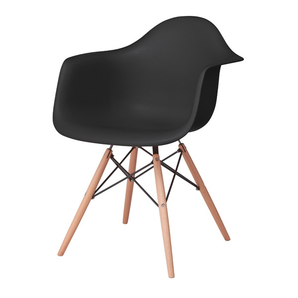 アームチェア イームズチェアー 椅子 座面高46cm 同色2脚セット