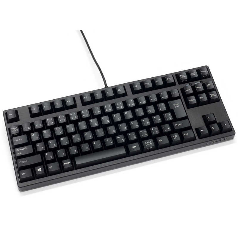FILCO　キーボード Majestouch ＋ テンキーレス(日本語かなあり・静音赤軸) ［有線 /PS/2・USB］ マットブラック　FKBN91MPS/JMBH