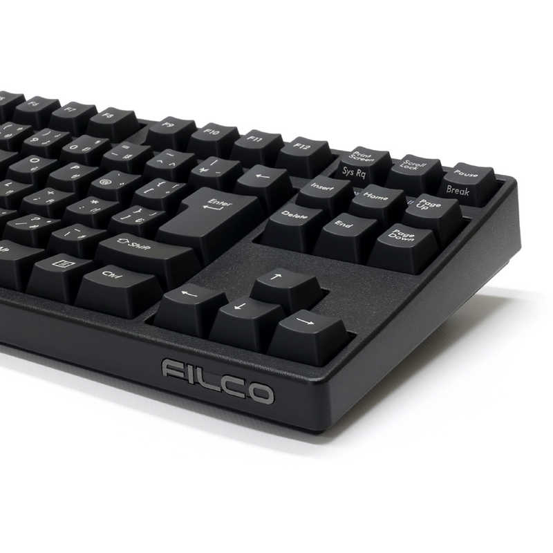 FILCO　キーボード Majestouch ＋ テンキーレス(日本語かなあり・静音赤軸) ［有線 /PS/2・USB］ マットブラック　FKBN91MPS/JMBH