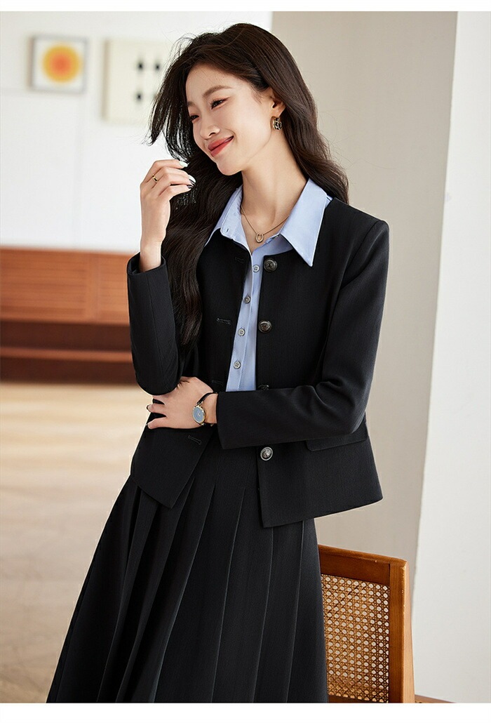 スーツ セットアップ スカートスーツ レディース スーツ フォーマル プリーツスカート&テーラードジャケット ゆったり ロングスカート 2点セット 長袖 エレガント 通勤 OL 女性 オフィス 事務所 スーツ セットアップ スカートスーツ レディース スーツ フォーマル プリーツスカート&テーラードジャケット ゆったり ロングスカート 2点セット 長袖 エレガント 通勤 OL 女性 オフィス 事務所