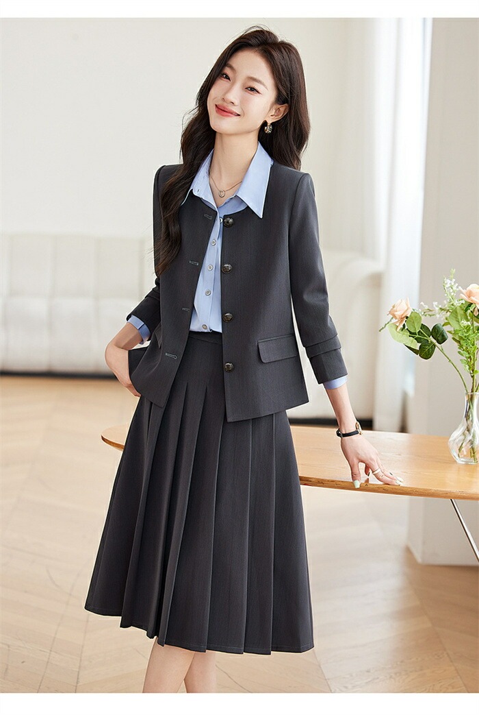 スーツ セットアップ スカートスーツ レディース スーツ フォーマル プリーツスカート&テーラードジャケット ゆったり ロングスカート 2点セット 長袖 エレガント 通勤 OL 女性 オフィス 事務所 スーツ セットアップ スカートスーツ レディース スーツ フォーマル プリーツスカート&テーラードジャケット ゆったり ロングスカート 2点セット 長袖 エレガント 通勤 OL 女性 オフィス 事務所