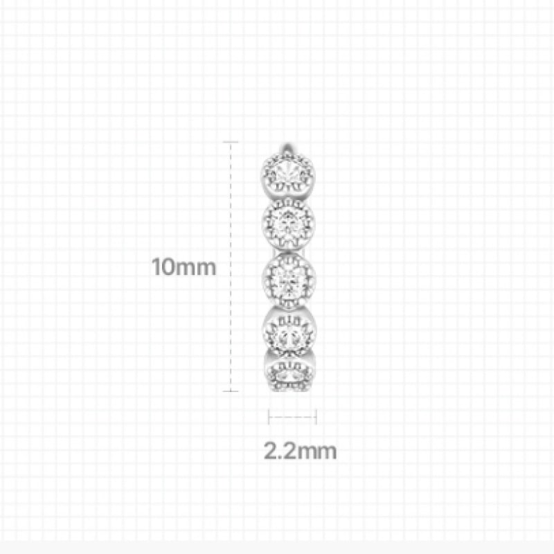 ジェスティーナ J.Livera 14K シングルイヤリング (JJJTEQ1BS037W4P00)
