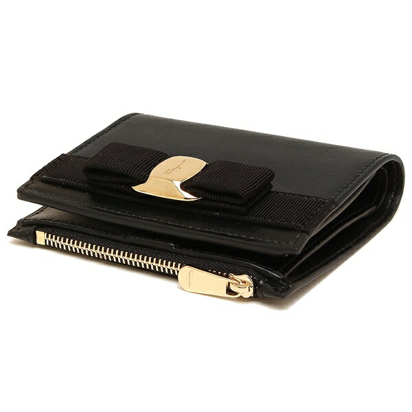 財布 22E009 0734500 ヴァラ NEW VARA リボン レディース 二つ折り財布 無地 NERO 黒 財布 22E009 0734500 ヴァラ NEW VARA リボン レディース 二つ折り財布 無地 NERO 黒