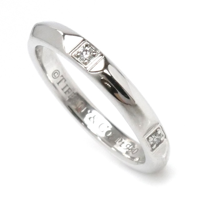 TIFFANY&Co. ティファニー Pt950プラチナ トゥルーバンド ダイヤ リング・指輪 67133684 ダイヤモンド 8号 4.1g レディース 中古 美品 TIFFANY&Co. ティファニー Pt950プラチナ トゥルーバンド ダイヤ リング・指輪 67133684 ダイヤモンド 8号 4.1g レディース 中古 美品