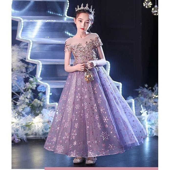 Primepicピアノ発表会 ドレス 中学生 ワンピース ジュニアドレス 七五三 子供ドレス パープル 紫 キッズドレス ロング丈 ショート丈 袖なし ノースリーブ キラキラ 雪の Primepicピアノ発表会 ドレス 中学生 ワンピース ジュニアドレス 七五三 子供ドレス パープル 紫 キッズドレス ロング丈 ショート丈 袖なし ノースリーブ キラキラ 雪の