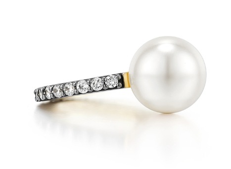 [HYERES LOR] Noailles silver antique pearl in-ear ear cuff full