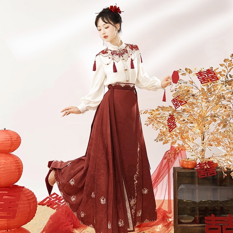 【フルセット】デザイン赤いスカート雲肩cos服乾杯婚約服新韓国 【フルセット】デザイン赤いスカート雲肩cos服乾杯婚約服新韓国