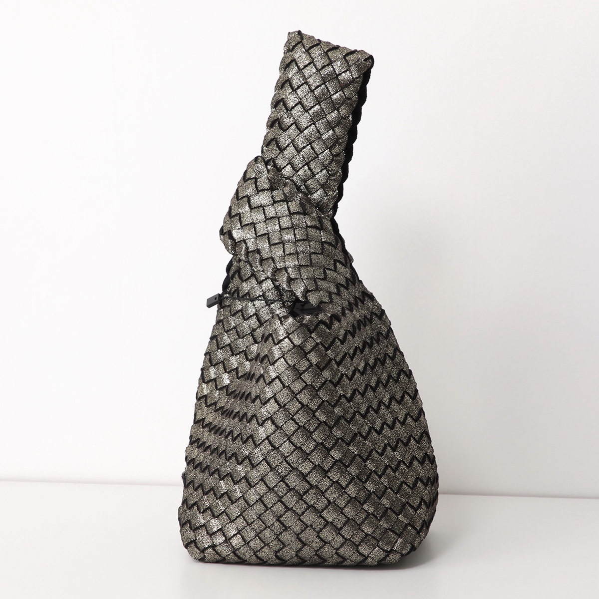 NAGHEDI ナゲディ ハンドバッグ Kyoto Clutch SN08040EF レディース ネオプレン メッシュ ワンハンドル 編み込み 鞄 カラー2色