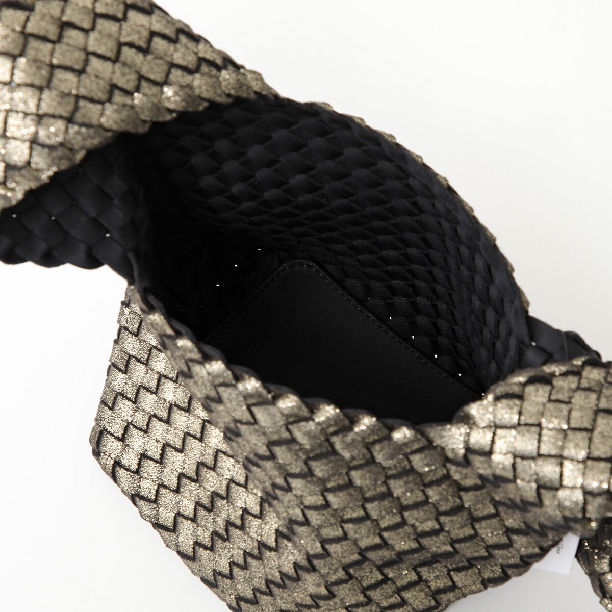 NAGHEDI ナゲディ ハンドバッグ Kyoto Clutch SN08040EF レディース ネオプレン メッシュ ワンハンドル 編み込み 鞄 カラー2色