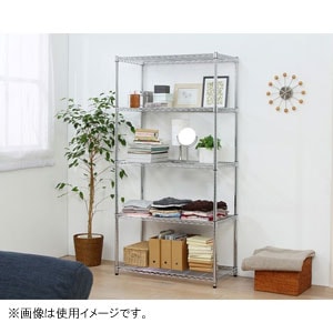 アイリスオーヤマ MR-9018J メタルラック（5段・91cm幅）奥行46cm 高さ178.5cm ポール径25mm MR9018J