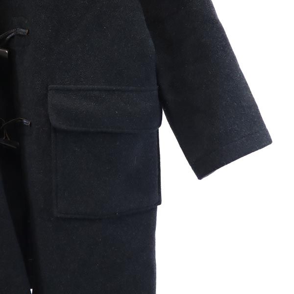 英国製 ウールブレンド ダッフルコート 44 グレー レディース