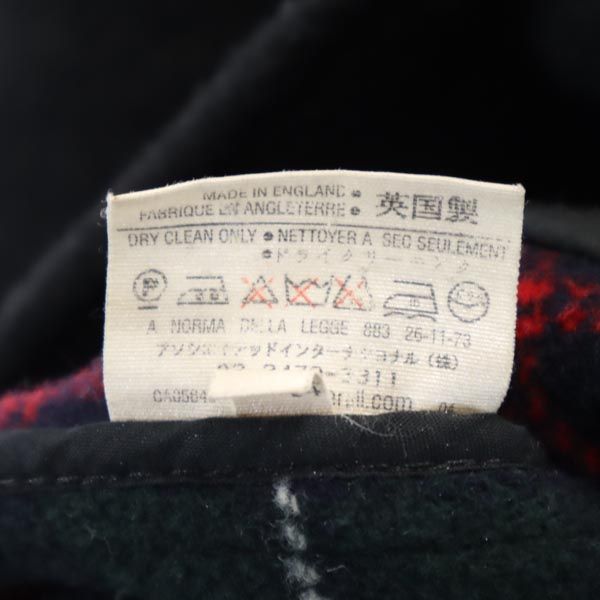 英国製 ウールブレンド ダッフルコート 44 グレー レディース