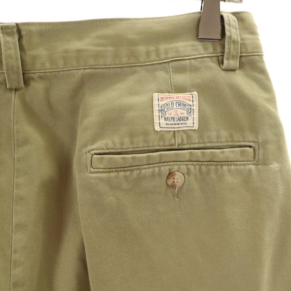 90’s USA Polo by Ralph Lauren ポロチノ w32 希少90's Ralph Lauren ツータック ワイド ポロチノ 黒 W32