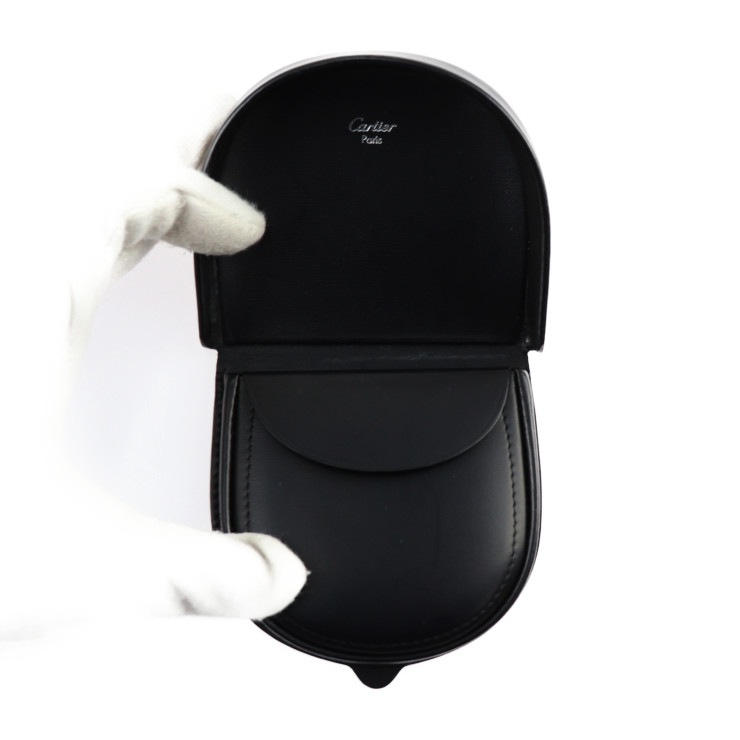 美品 CARTIER カルティエ コインケース L3000129 パシャ カーフレザー ブラック シルバー金具 小銭入れ 本物保証 中古 mdprevattcaulkingandwaterproofing.com