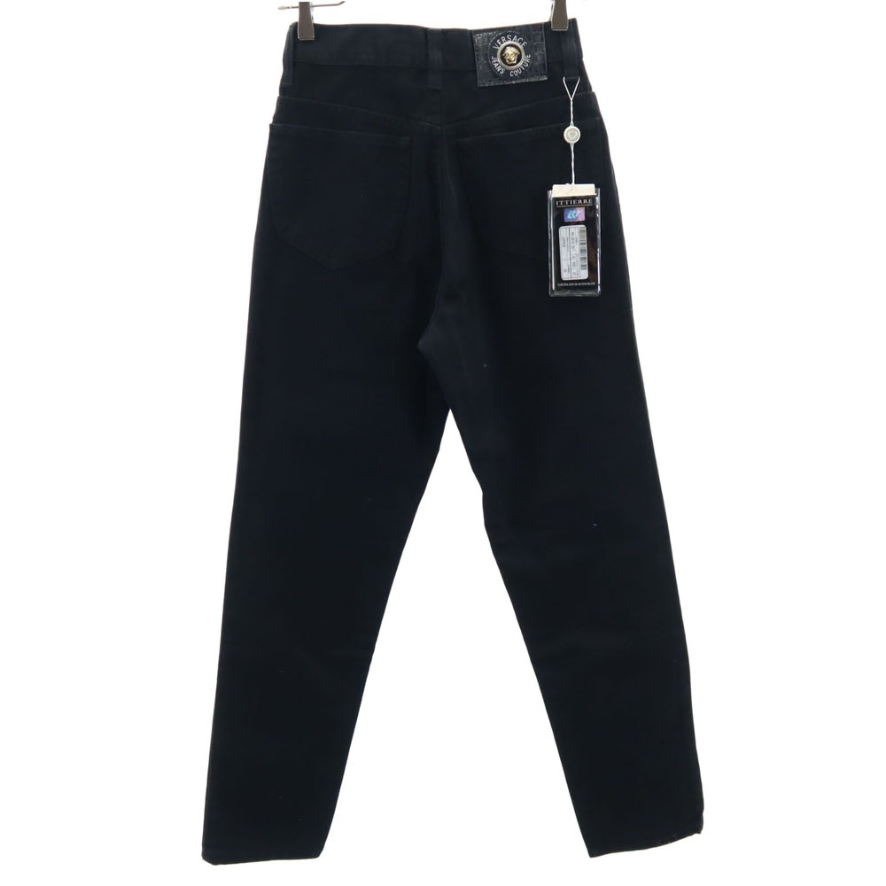ヴェルサーチジーンズ VERSACE JEANS COUTURE 長袖カットソー サイズXS 黒 レディース トップス ヴェルサーチジーンズVERSACE JEANS COUTURE セミフレアデニム