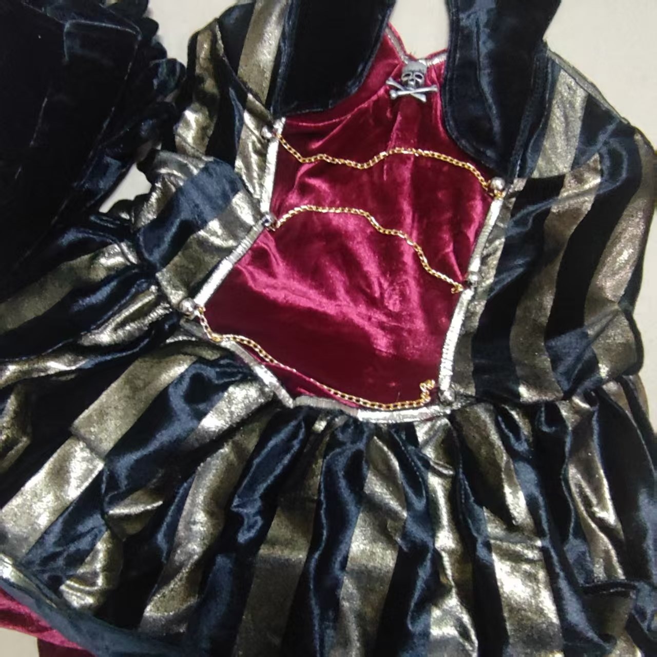 新作 ハロウィン ワンピース 海賊 中世紀 レディース 3点セット カリビアンの海賊 コスプレ 仮装 ハロウィン 写真 撮影 セクシー エロ エレガント ブラック ホワイト S-XL