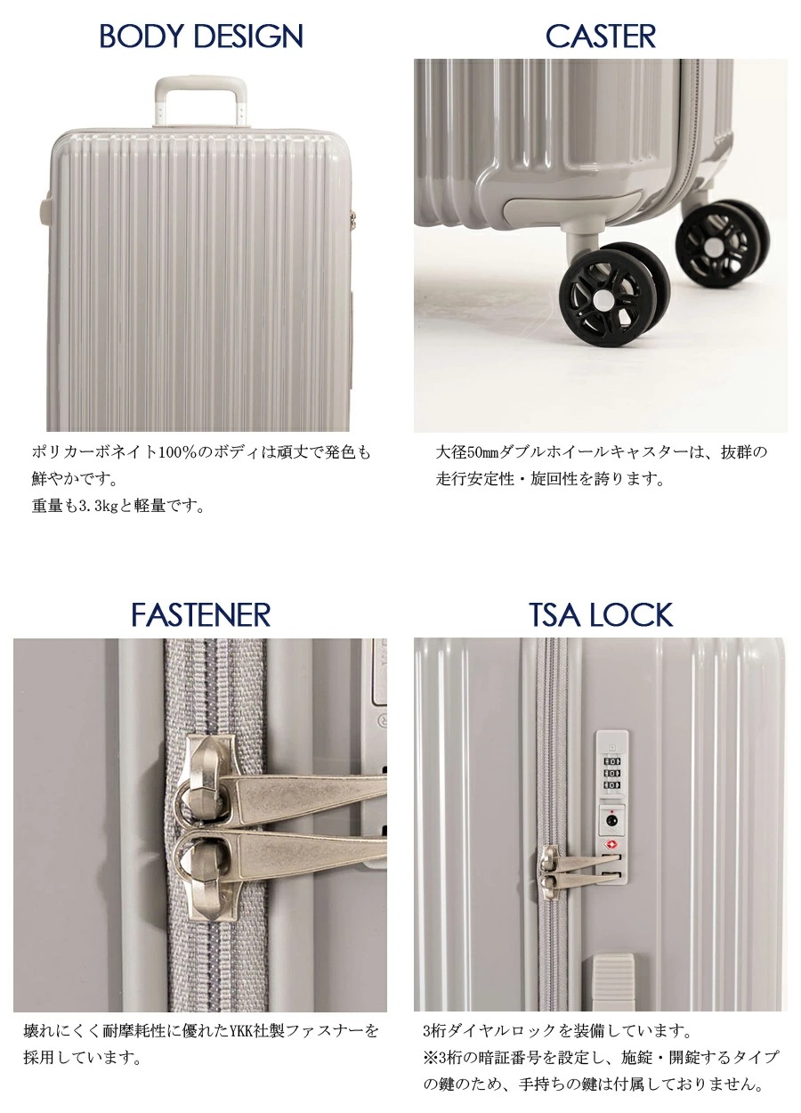 【8-10泊対応】 Magicalouis マジカルイス・ジッパー ALI-6688-28 96L スーツケース ジッパータイプ 超軽量