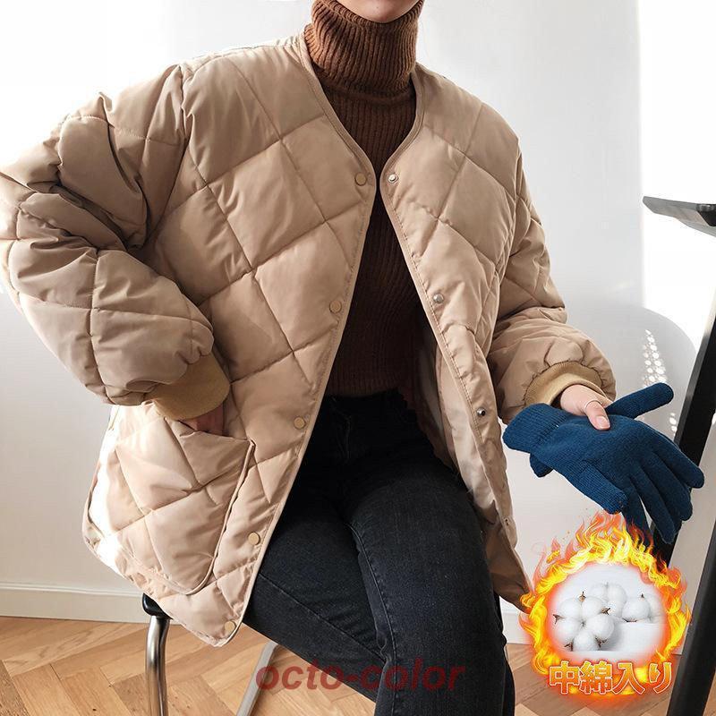 中綿コート レディース ダウンコート 中綿 ノーカラー ショート丈 ダウン 中綿入り おしゃれ 防寒着 ゆったり アウター 冬 暖かい 中綿コート レディース ダウンコート 中綿 ノーカラー ショート丈 ダウン 中綿入り おしゃれ 防寒着 ゆったり アウター 冬 暖かい