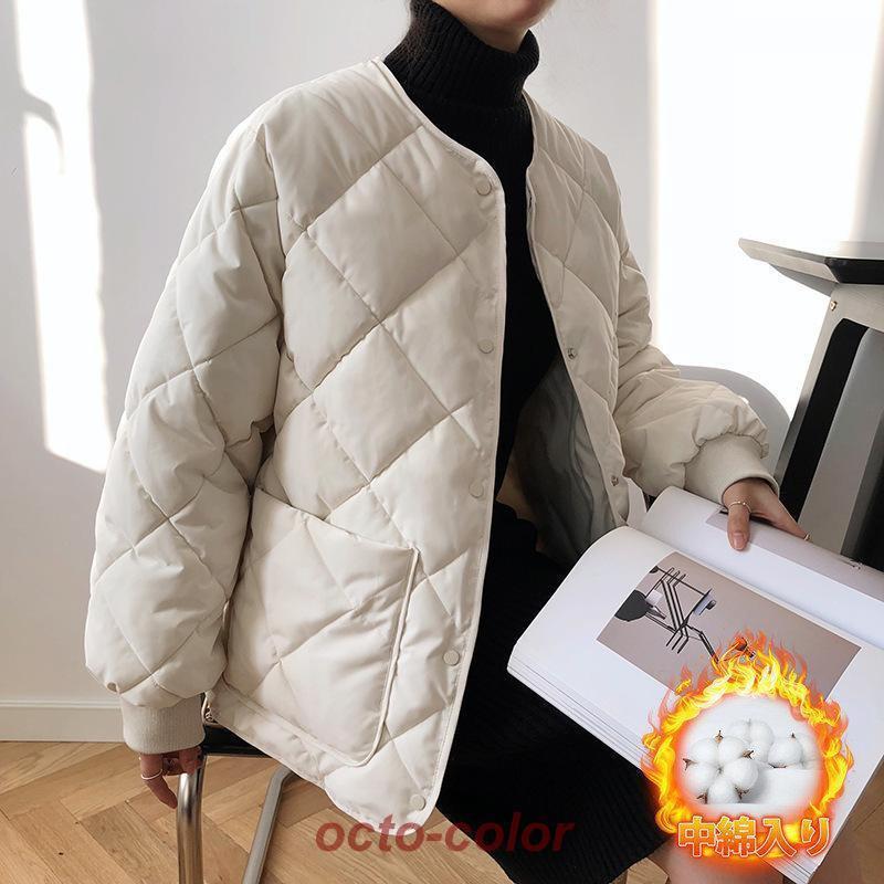 中綿コート レディース ダウンコート 中綿 ノーカラー ショート丈 ダウン 中綿入り おしゃれ 防寒着 ゆったり アウター 冬 暖かい 中綿コート レディース ダウンコート 中綿 ノーカラー ショート丈 ダウン 中綿入り おしゃれ 防寒着 ゆったり アウター 冬 暖かい