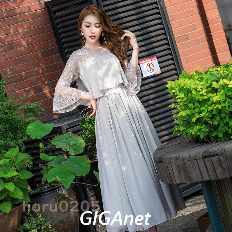 2024 秋 パーティードレス 韓国ファッション ワンピース 結婚式 ドレス フォーマル 大きいサイズ お呼ばれ ミセス 服装 女性 袖あり 成人式 30代 40代 50代 同窓会 発表会 二次会