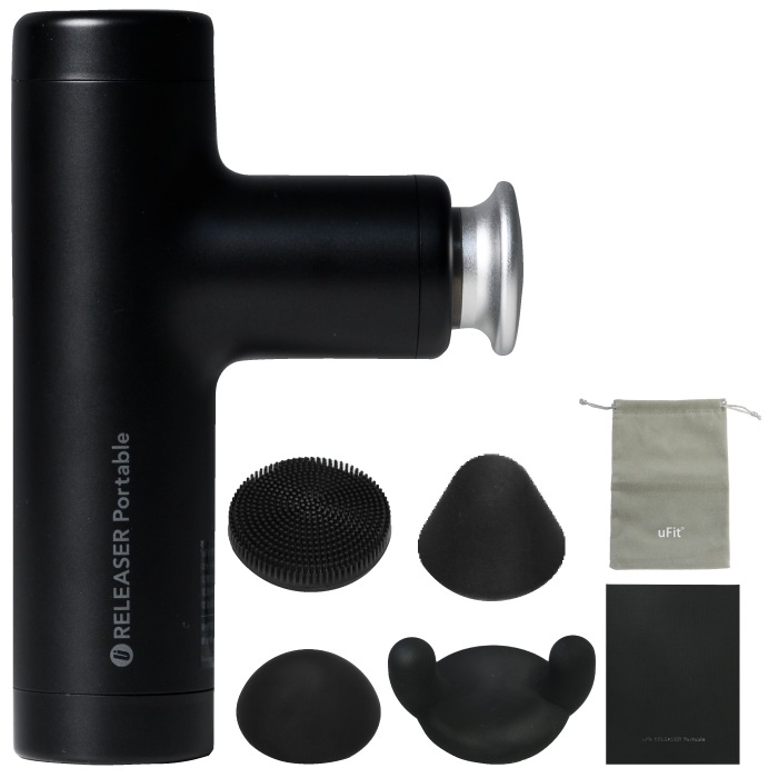 RELEASER Portable マッサージガン ミニ 筋膜リリースガン 静音 軽量 充電式 国内メーカー 日本語取扱説明書付き 筋膜リリース