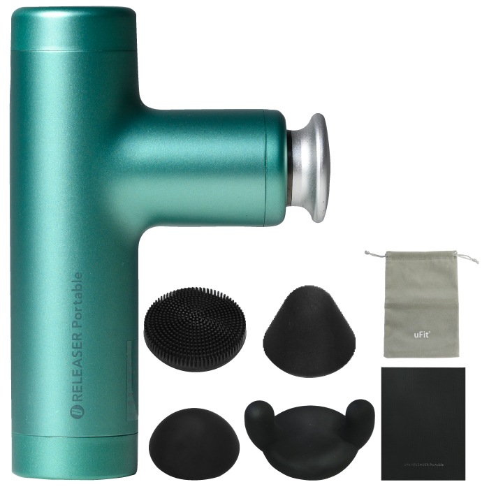 RELEASER Portable マッサージガン ミニ 筋膜リリースガン 静音 軽量 充電式 国内メーカー 日本語取扱説明書付き 筋膜リリース