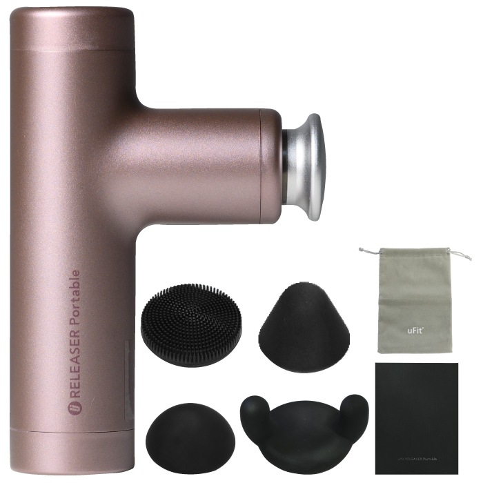 RELEASER Portable マッサージガン ミニ 筋膜リリースガン 静音 軽量 充電式 国内メーカー 日本語取扱説明書付き 筋膜リリース