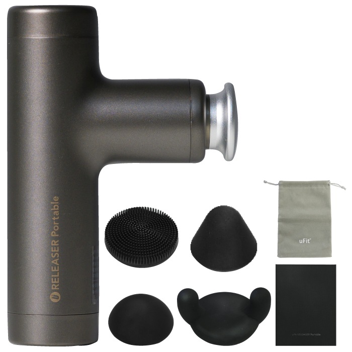 RELEASER Portable マッサージガン ミニ 筋膜リリースガン 静音 軽量 充電式 国内メーカー 日本語取扱説明書付き 筋膜リリース