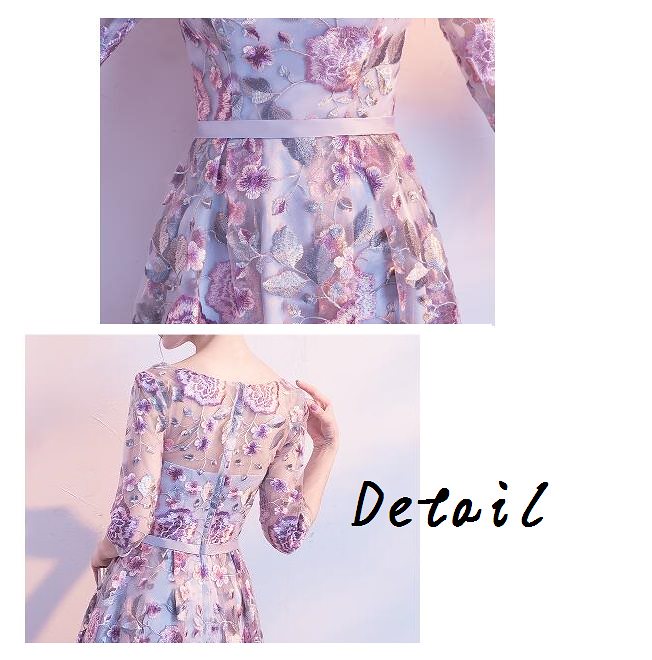 大人 上品 パーティードレス 刺繍 ウェディングドレス ブライズメイドドレス ミディアムドレス 2次 大人 上品 パーティードレス 刺繍 ウェディングドレス ブライズメイドドレス ミディアムドレス 2次