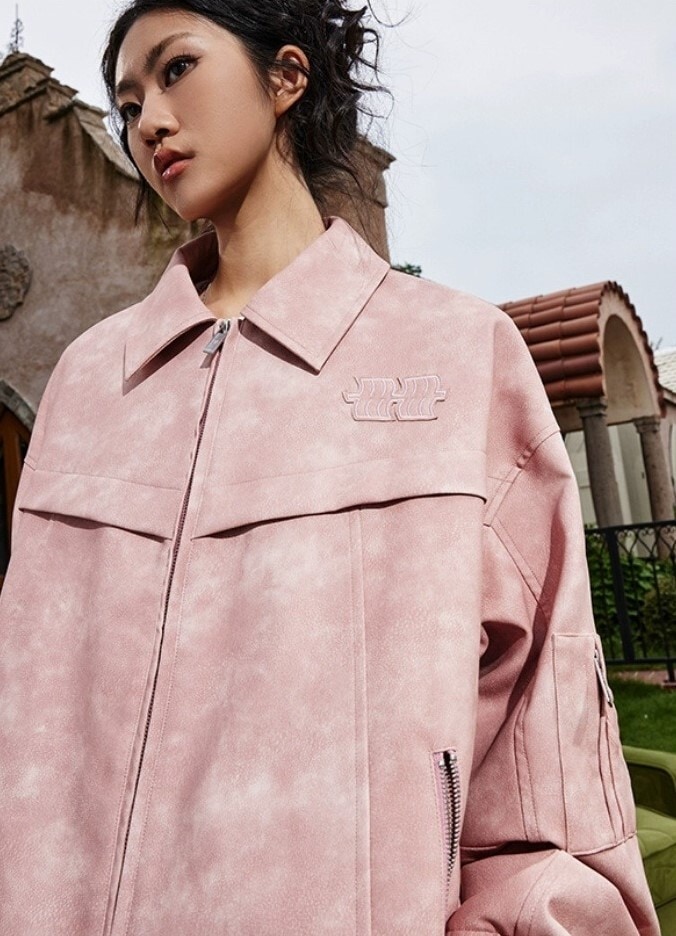 ジャケット アウター 上着 レディース ライダースジャケット レザージャケット 長袖 ドロップショルダー 襟付き 角襟 ワイド ストレート ストリート ファスナー ポケット 前開き ヴィンテージ ジャケット アウター 上着 レディース ライダースジャケット レザージャケット 長袖 ドロップショルダー 襟付き 角襟 ワイド ストレート ストリート ファスナー ポケット 前開き ヴィンテージ