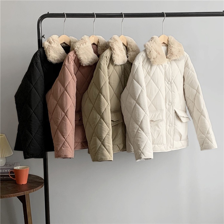 活気少女INSスタイル 暖かい 厚手 カジュアル 毛皮の襟 ダウン コットンジャケット 気質 活気少女INSスタイル 暖かい 厚手 カジュアル 毛皮の襟 ダウン コットンジャケット 気質