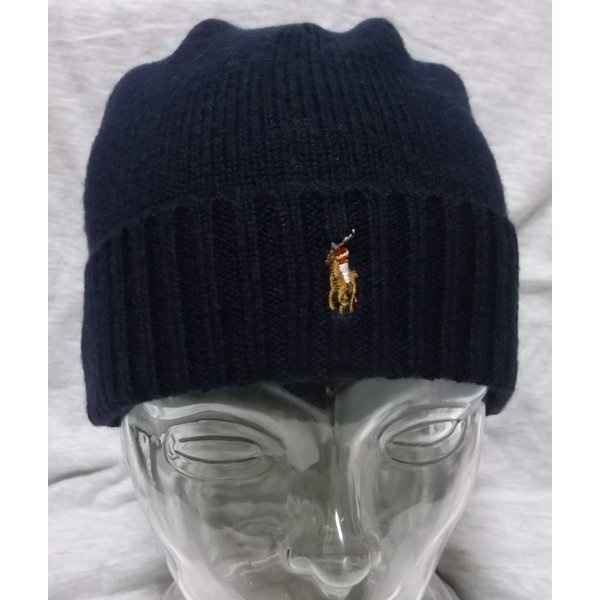 ニットキャップ ワンポイント ニット帽 ネイビー 紺 PR4-266 ニットキャップ ワンポイント ニット帽 ネイビー 紺 PR4-266